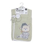 ست ۵ تکه حوله نوزادی طرح خرس (برند Mothercare)
